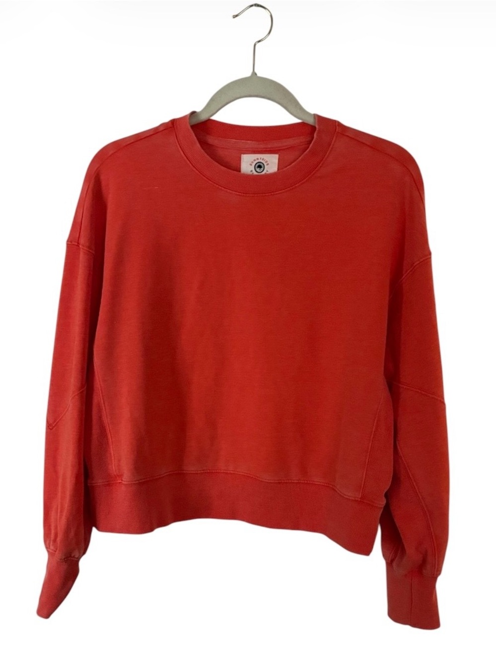 Sundry Anthropologie Coral/Orange Crewneck Sweatshirt Pullover Sz M